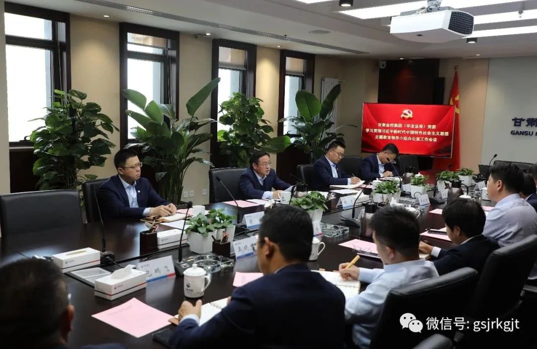 开云网页版_开云(中国)官方（华龙证券）党委主题教育领导小组办公室召开第二次工作会议